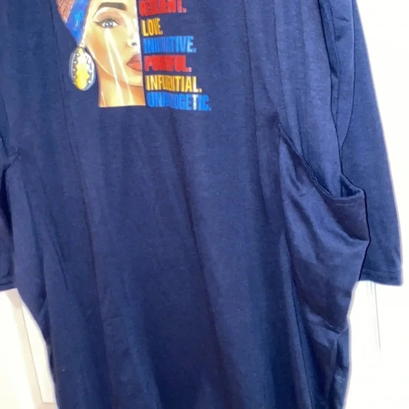 inspirational feminine quote Black history month limited edition oversized dress - Picture 5 of 9